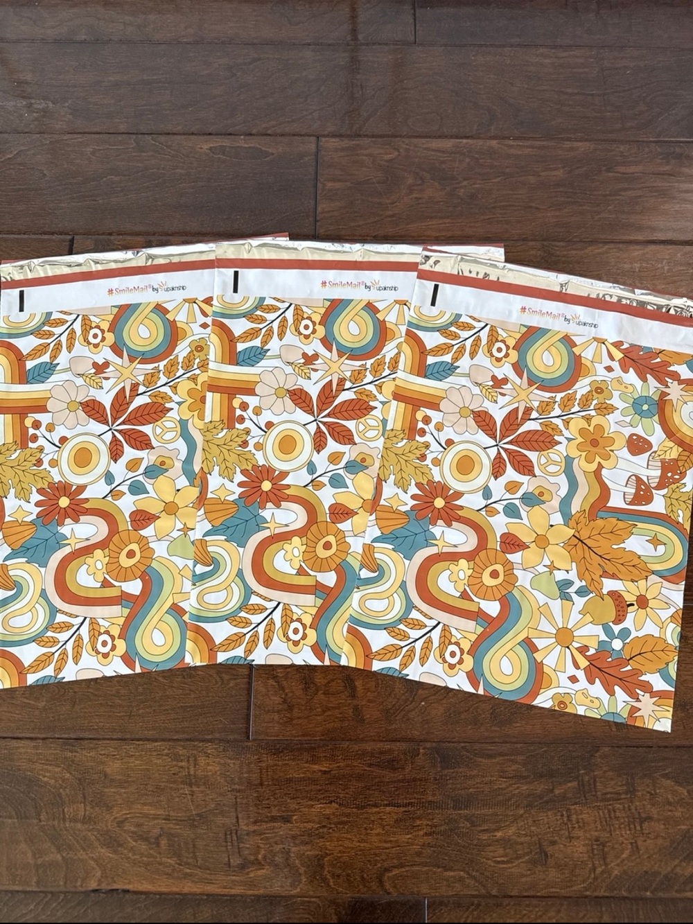20 Pack - 12x15.5” Large Hippie Vibes Poly Mailers